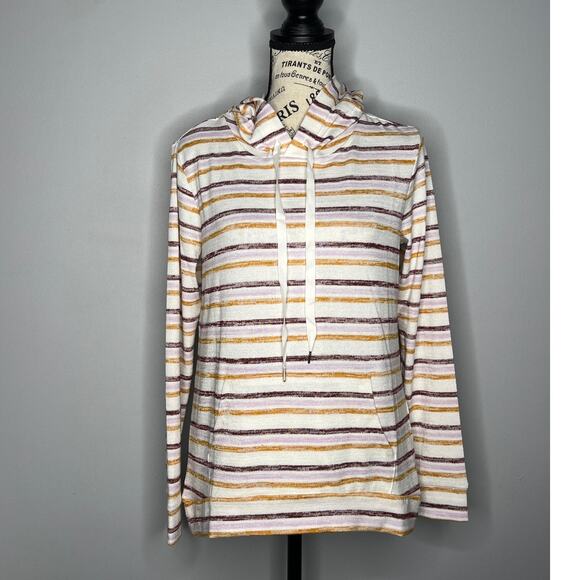 Market & Spruce (S) Striped Hooded Pullover Long Sleeve Sweatshirt - Stitch Fix - Picture 12 of 12